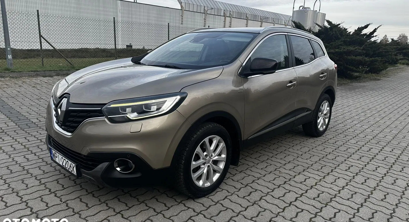 mazowieckie Renault Kadjar cena 59989 przebieg: 137070, rok produkcji 2016 z Piaseczno